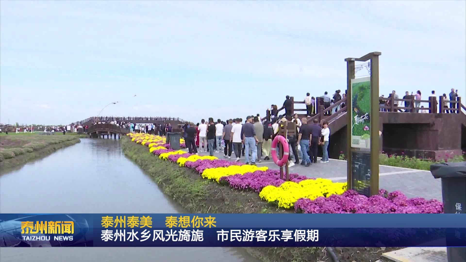 泰州泰美 泰想你来  泰州水乡风光旖旎 市民游客乐享假期